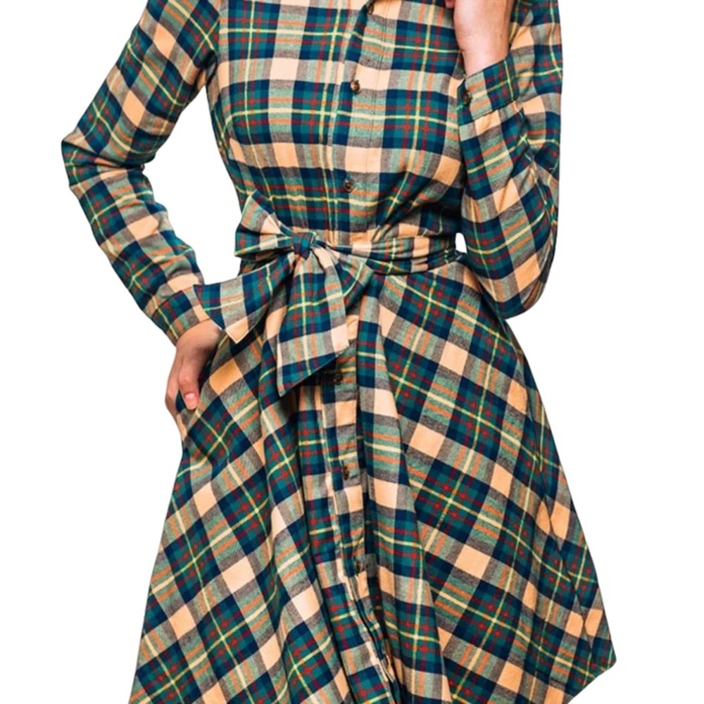 Kiel James Patrick new never worn New England House Flannel dress.